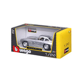 18-22023 SL Bburago -  Mercedes-Benz 300 SL (1954), argento - 1:24